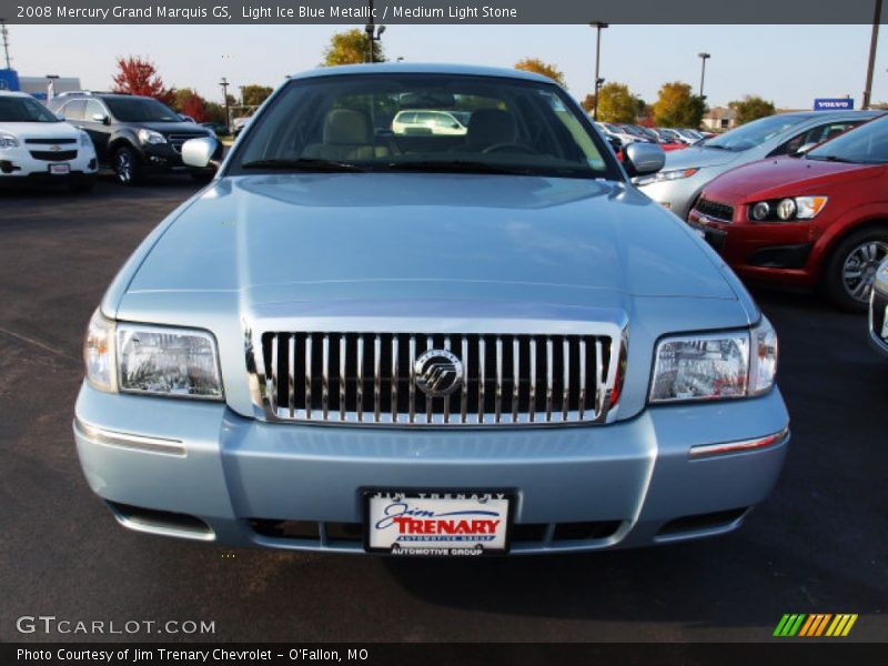 Light Ice Blue Metallic / Medium Light Stone 2008 Mercury Grand Marquis GS