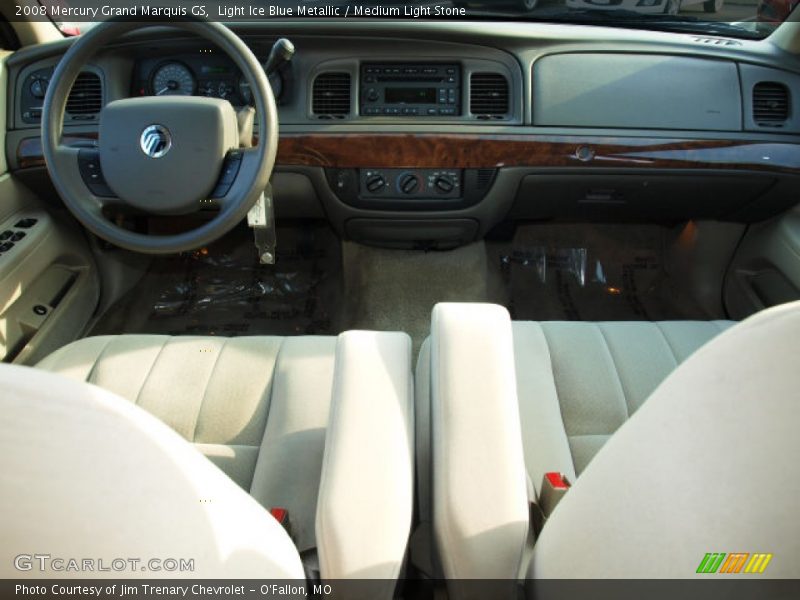 Light Ice Blue Metallic / Medium Light Stone 2008 Mercury Grand Marquis GS