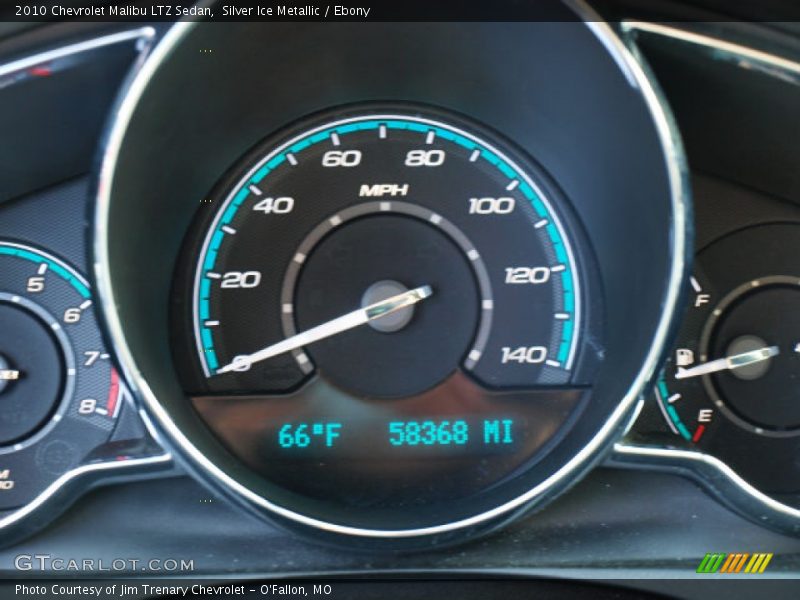 Silver Ice Metallic / Ebony 2010 Chevrolet Malibu LTZ Sedan