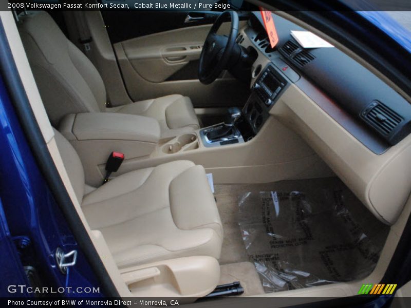Cobalt Blue Metallic / Pure Beige 2008 Volkswagen Passat Komfort Sedan