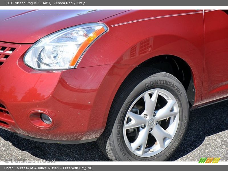 Venom Red / Gray 2010 Nissan Rogue SL AWD