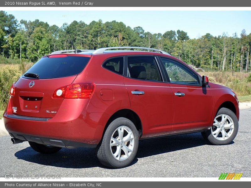 Venom Red / Gray 2010 Nissan Rogue SL AWD