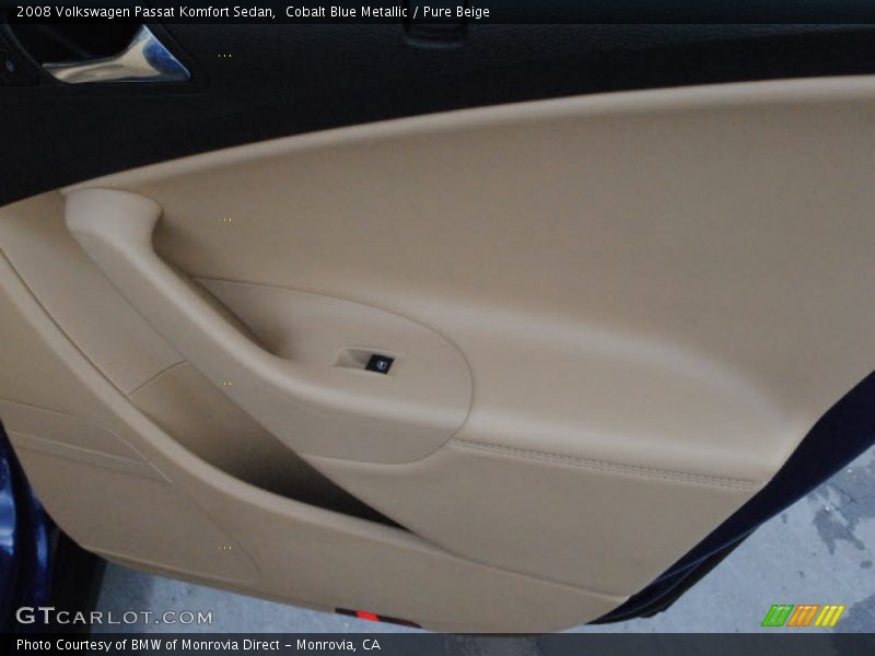 Cobalt Blue Metallic / Pure Beige 2008 Volkswagen Passat Komfort Sedan