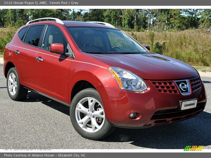 Venom Red / Gray 2010 Nissan Rogue SL AWD