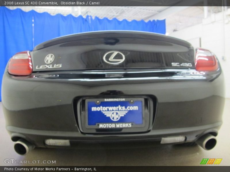 Obsidian Black / Camel 2008 Lexus SC 430 Convertible