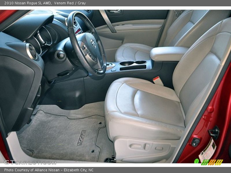  2010 Rogue SL AWD Gray Interior