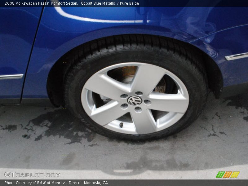 Cobalt Blue Metallic / Pure Beige 2008 Volkswagen Passat Komfort Sedan