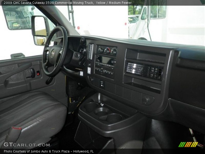 Yellow / Medium Pewter 2009 GMC Savana Cutaway 3500 Commercial Moving Truck