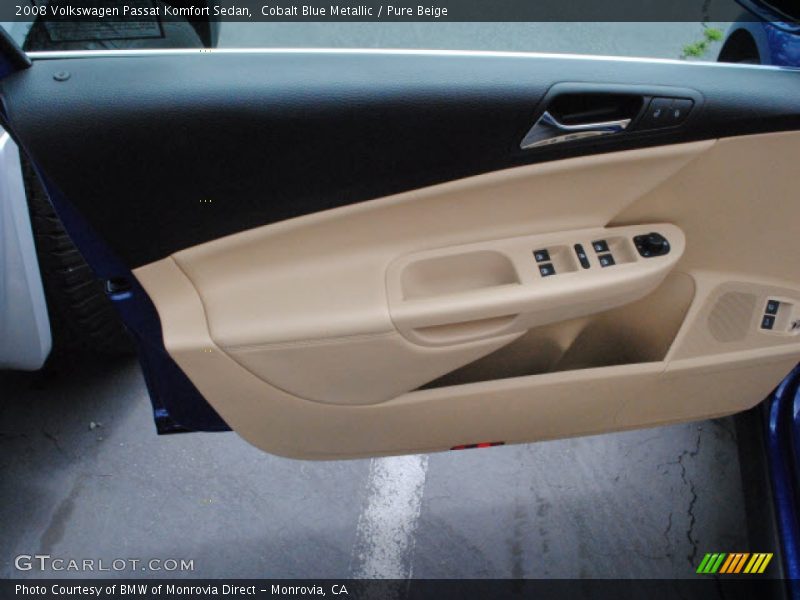 Cobalt Blue Metallic / Pure Beige 2008 Volkswagen Passat Komfort Sedan