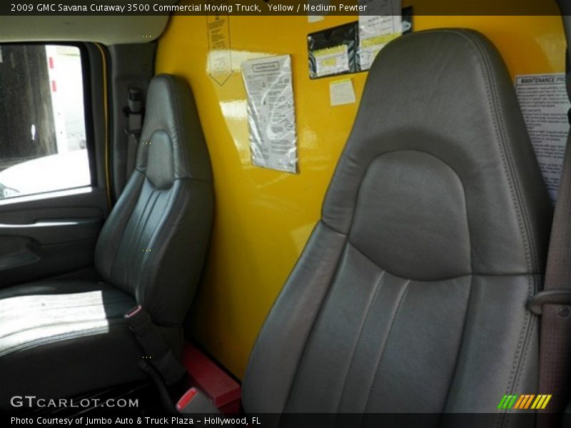 Yellow / Medium Pewter 2009 GMC Savana Cutaway 3500 Commercial Moving Truck