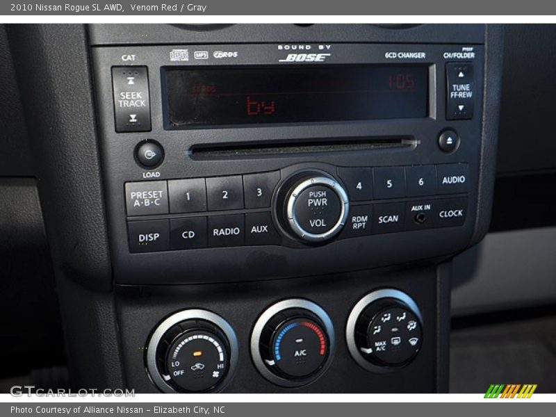 Controls of 2010 Rogue SL AWD