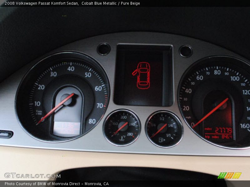 Cobalt Blue Metallic / Pure Beige 2008 Volkswagen Passat Komfort Sedan