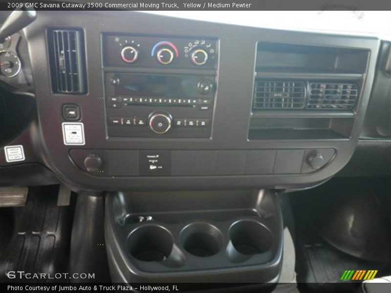 Yellow / Medium Pewter 2009 GMC Savana Cutaway 3500 Commercial Moving Truck