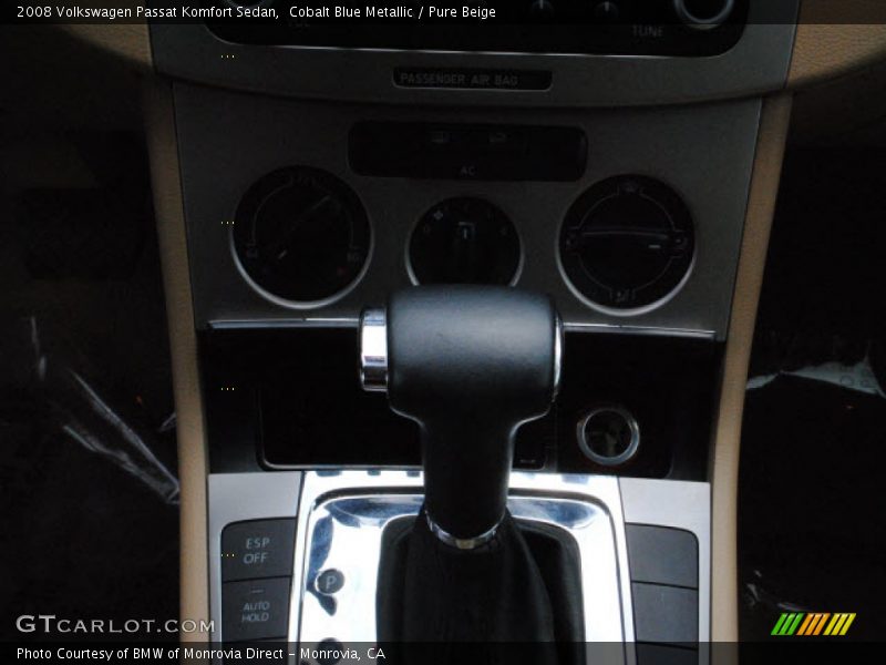 Cobalt Blue Metallic / Pure Beige 2008 Volkswagen Passat Komfort Sedan