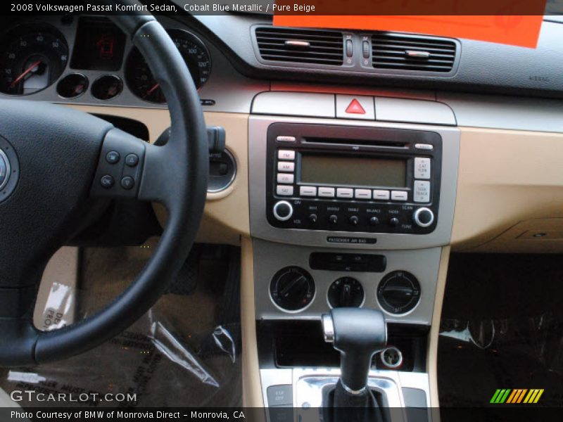 Cobalt Blue Metallic / Pure Beige 2008 Volkswagen Passat Komfort Sedan