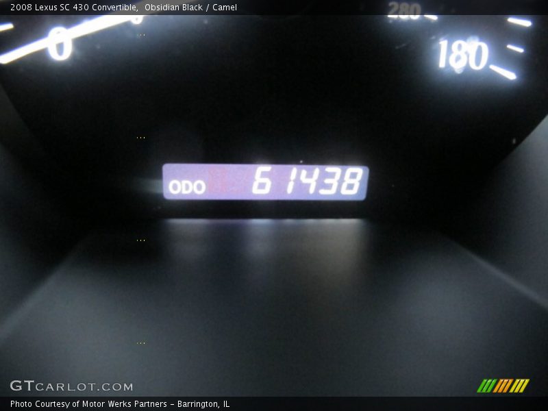 Obsidian Black / Camel 2008 Lexus SC 430 Convertible