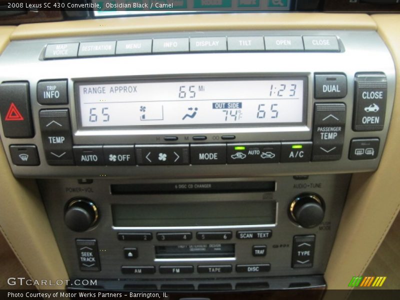 Obsidian Black / Camel 2008 Lexus SC 430 Convertible