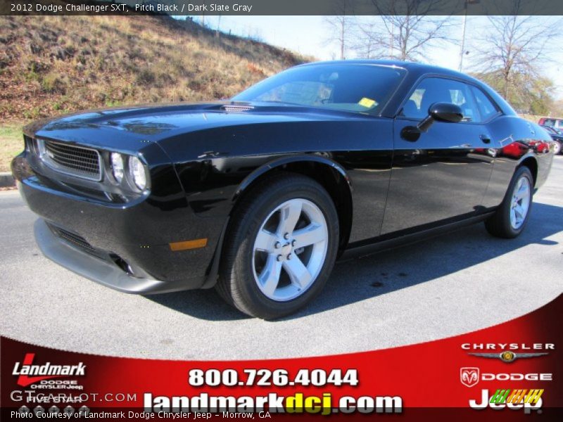 Pitch Black / Dark Slate Gray 2012 Dodge Challenger SXT