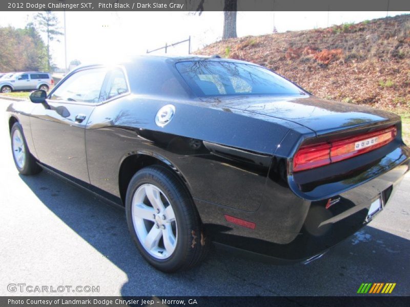Pitch Black / Dark Slate Gray 2012 Dodge Challenger SXT