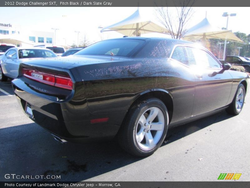 Pitch Black / Dark Slate Gray 2012 Dodge Challenger SXT
