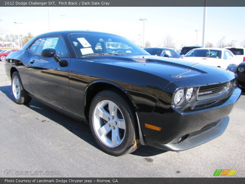 Pitch Black / Dark Slate Gray 2012 Dodge Challenger SXT