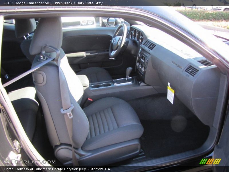 Pitch Black / Dark Slate Gray 2012 Dodge Challenger SXT