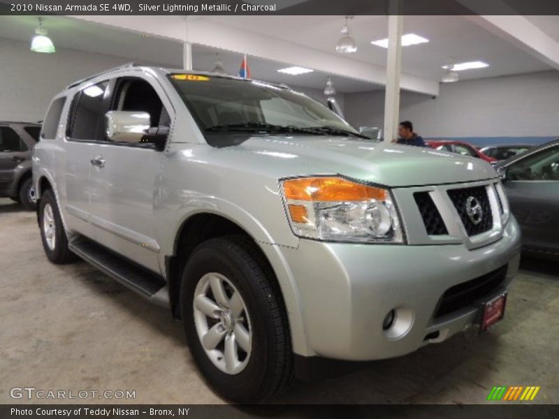 Silver Lightning Metallic / Charcoal 2010 Nissan Armada SE 4WD