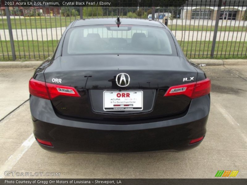 Crystal Black Pearl / Ebony 2013 Acura ILX 2.0L Premium