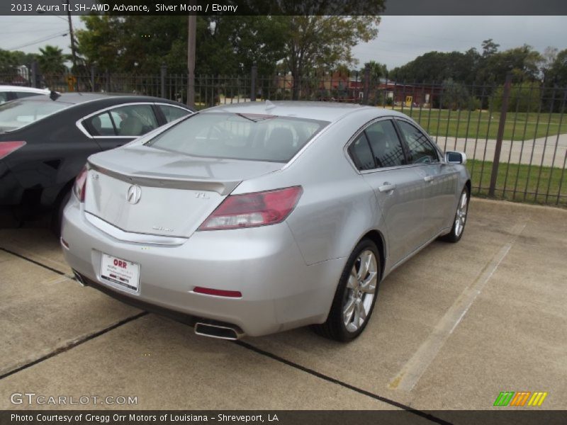 Silver Moon / Ebony 2013 Acura TL SH-AWD Advance