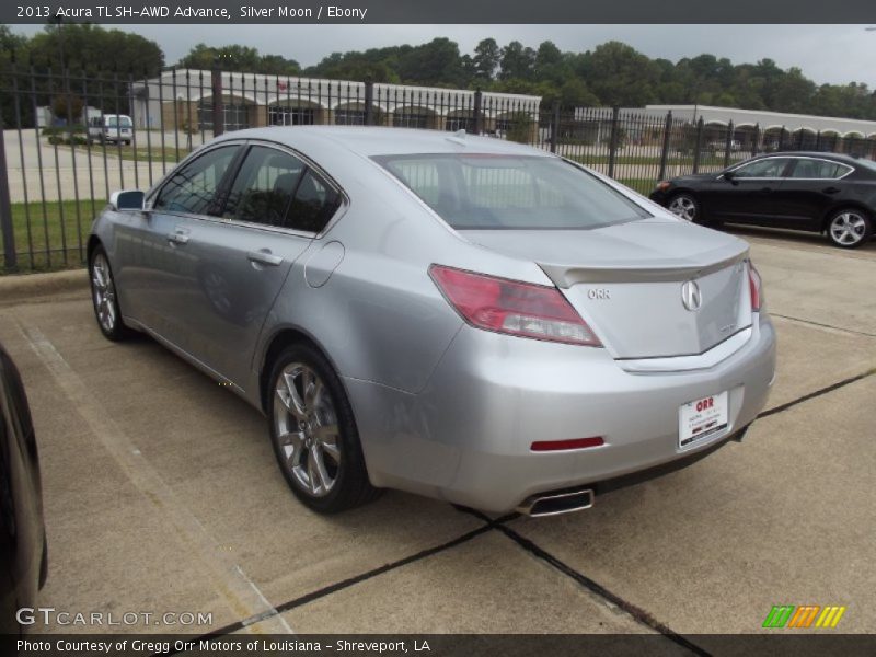 Silver Moon / Ebony 2013 Acura TL SH-AWD Advance