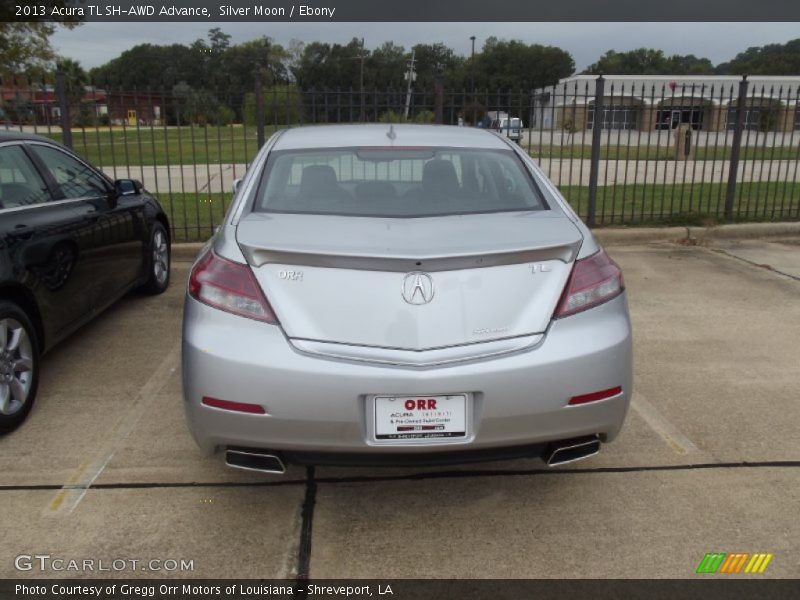 Silver Moon / Ebony 2013 Acura TL SH-AWD Advance