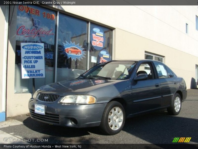 Granite Gray / Midnight 2001 Nissan Sentra GXE