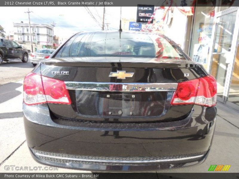 Black Granite Metallic / Jet Black 2012 Chevrolet Cruze LT/RS