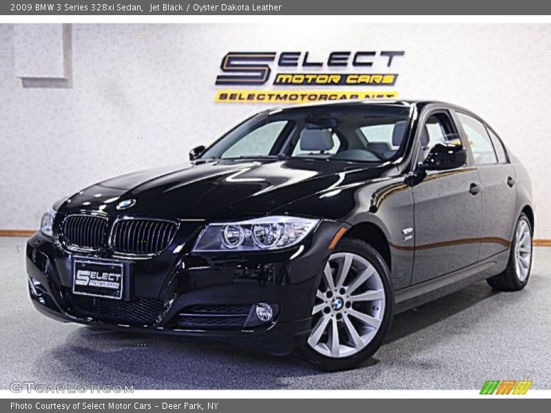 Jet Black / Oyster Dakota Leather 2009 BMW 3 Series 328xi Sedan