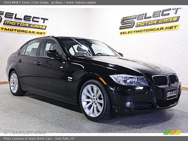 Jet Black / Oyster Dakota Leather 2009 BMW 3 Series 328xi Sedan