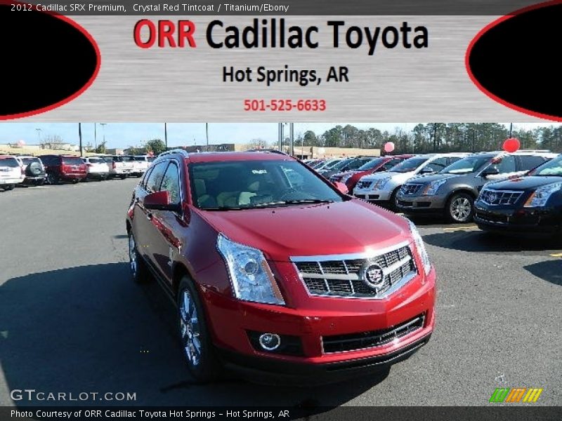 Crystal Red Tintcoat / Titanium/Ebony 2012 Cadillac SRX Premium