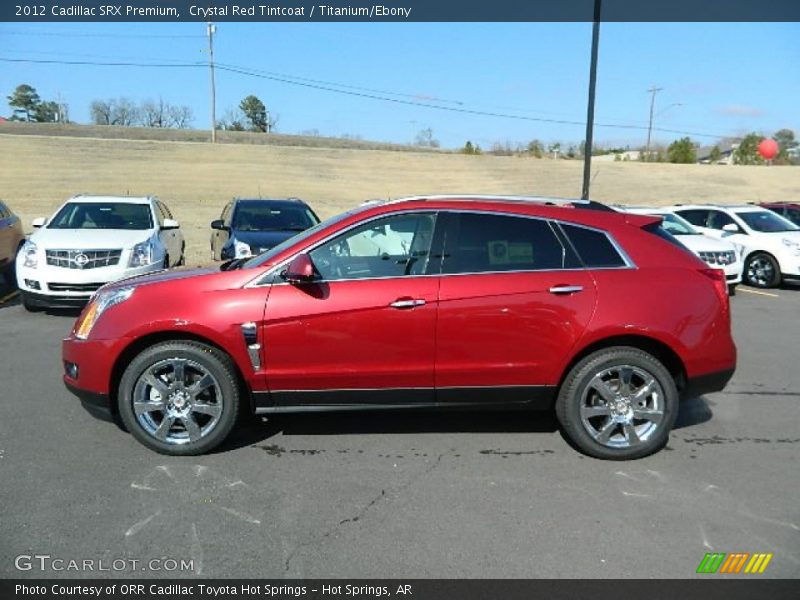 Crystal Red Tintcoat / Titanium/Ebony 2012 Cadillac SRX Premium