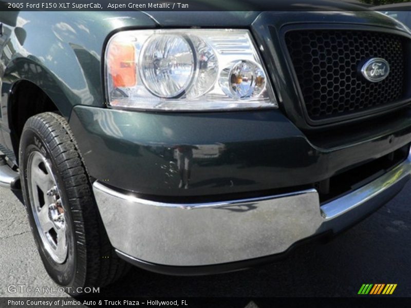Aspen Green Metallic / Tan 2005 Ford F150 XLT SuperCab