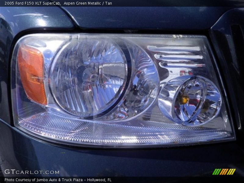 Aspen Green Metallic / Tan 2005 Ford F150 XLT SuperCab