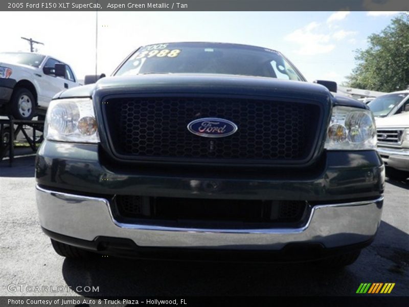 Aspen Green Metallic / Tan 2005 Ford F150 XLT SuperCab