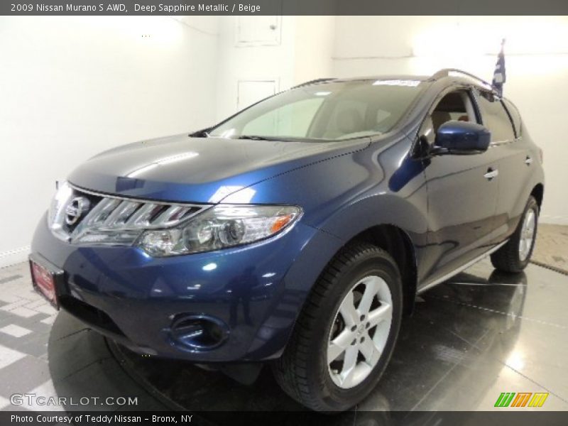 Deep Sapphire Metallic / Beige 2009 Nissan Murano S AWD
