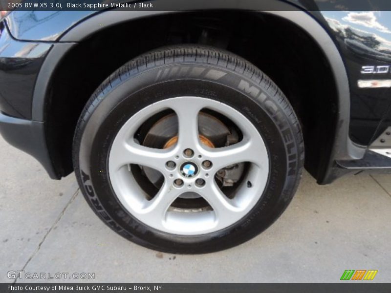 Black Sapphire Metallic / Black 2005 BMW X5 3.0i