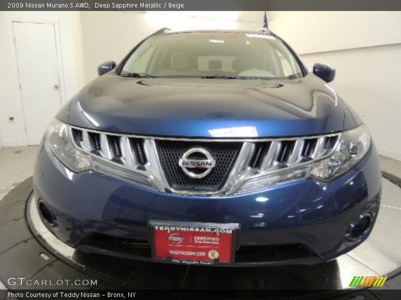 Deep Sapphire Metallic / Beige 2009 Nissan Murano S AWD