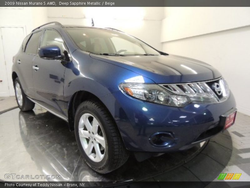 Deep Sapphire Metallic / Beige 2009 Nissan Murano S AWD