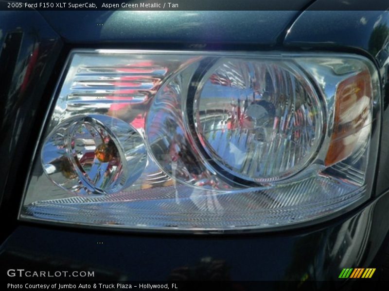 Aspen Green Metallic / Tan 2005 Ford F150 XLT SuperCab