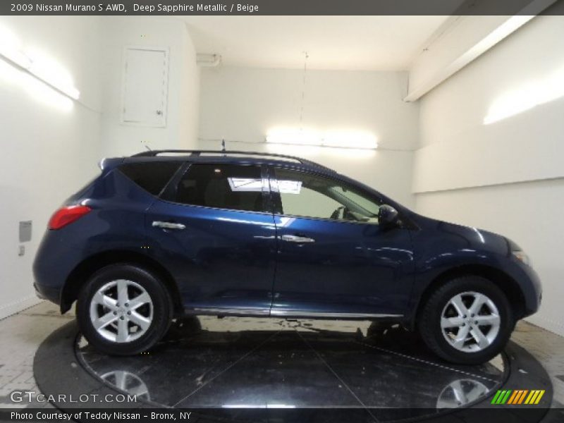 Deep Sapphire Metallic / Beige 2009 Nissan Murano S AWD