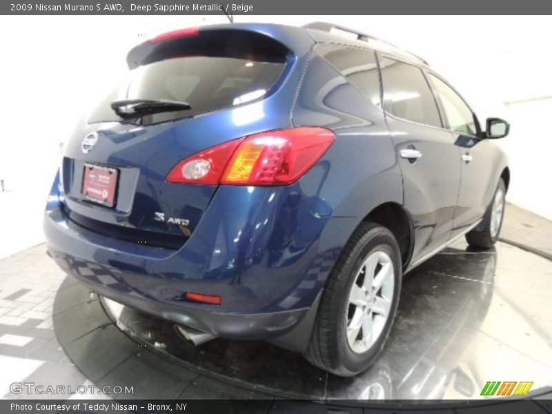 Deep Sapphire Metallic / Beige 2009 Nissan Murano S AWD