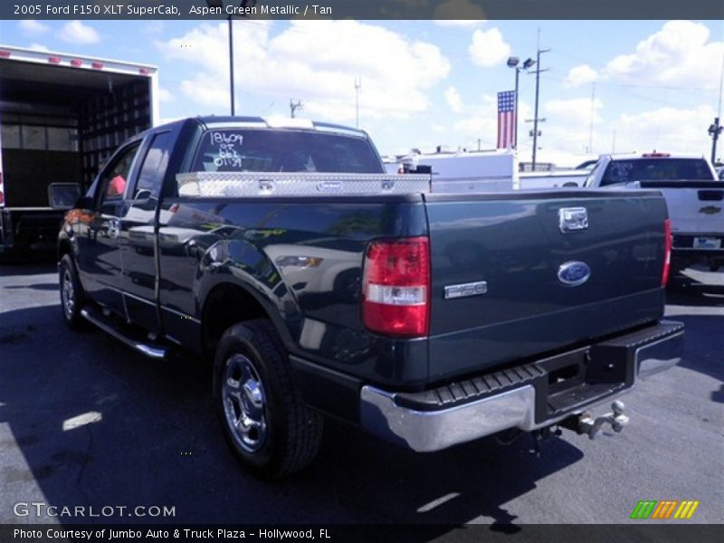 Aspen Green Metallic / Tan 2005 Ford F150 XLT SuperCab