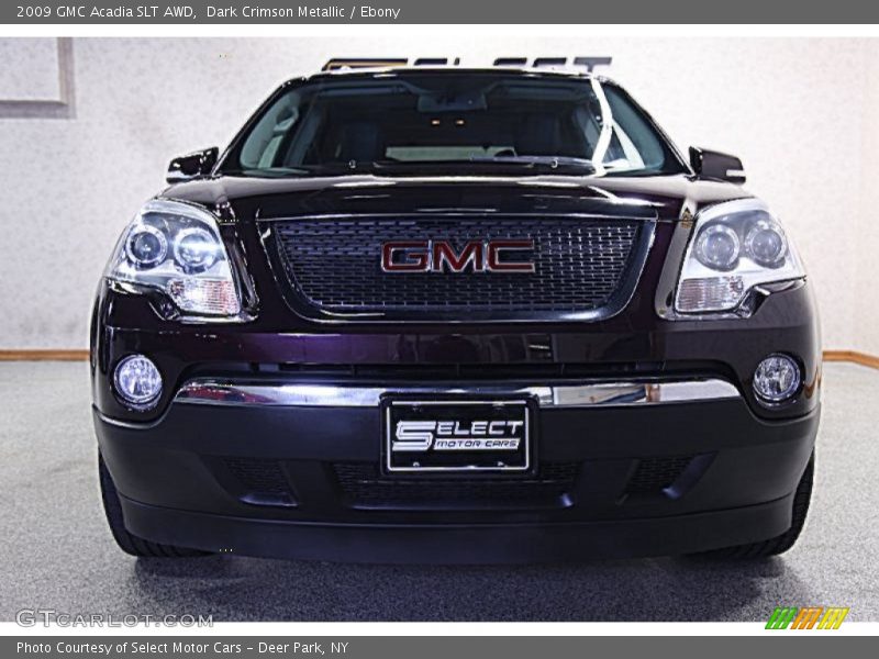 Dark Crimson Metallic / Ebony 2009 GMC Acadia SLT AWD