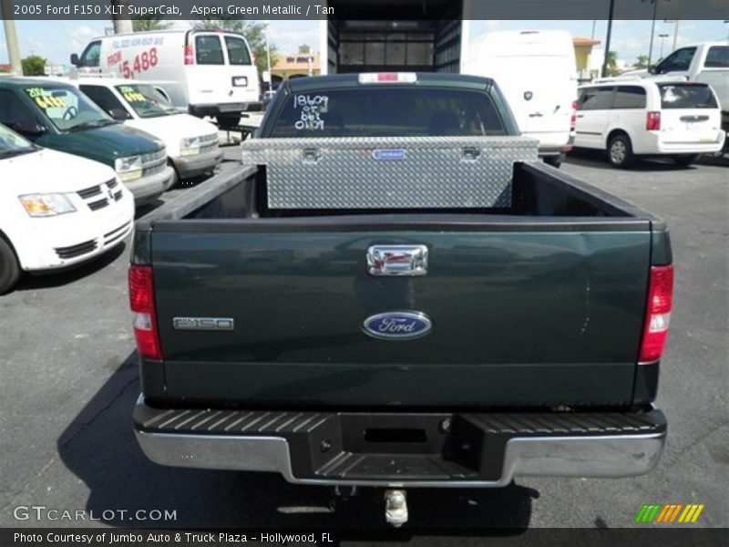 Aspen Green Metallic / Tan 2005 Ford F150 XLT SuperCab